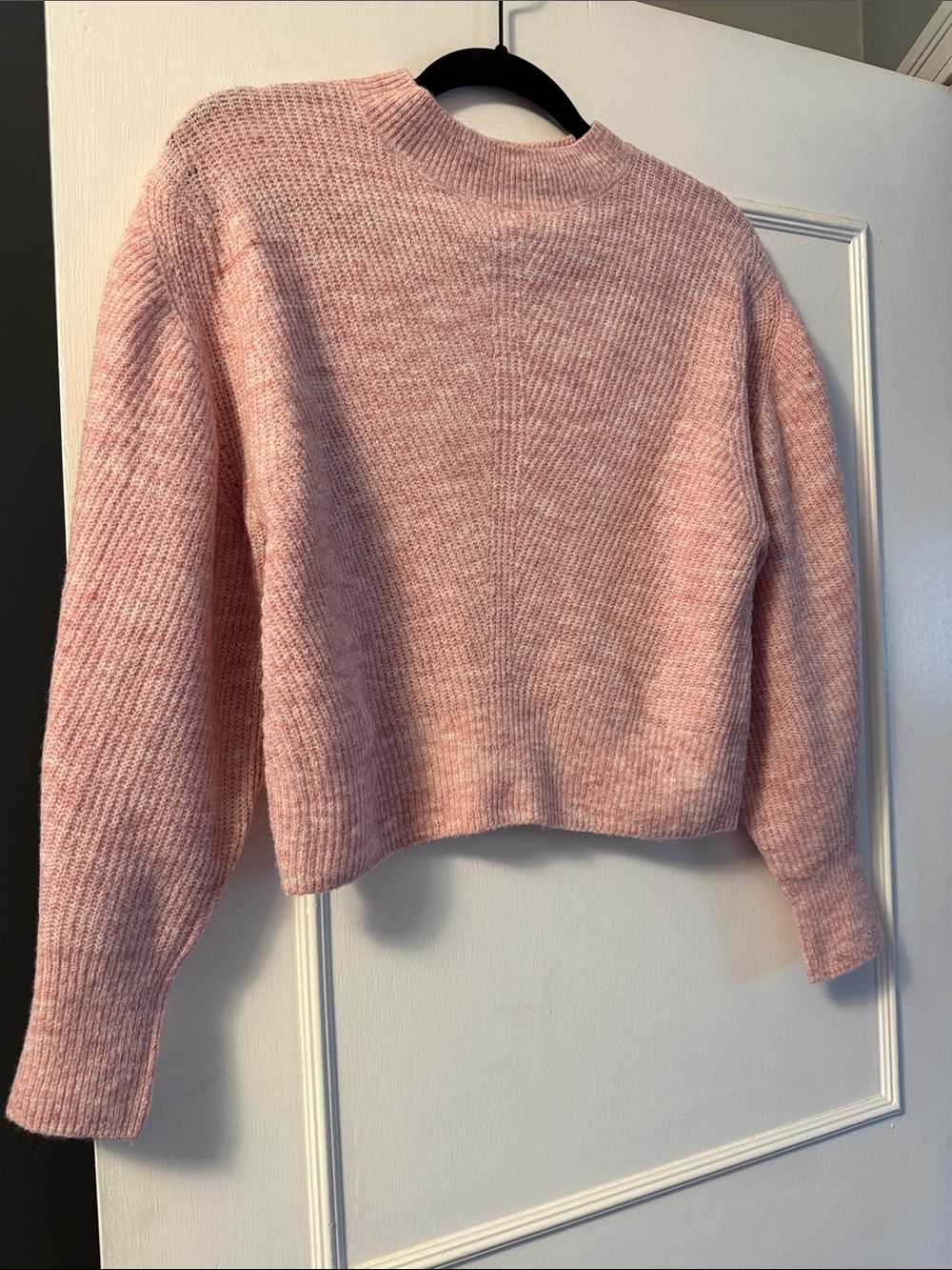 Topshop Blush Pink Ribbed Crewneck Sweater - Picture 4 of 7